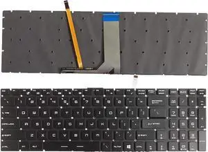 Aomoproing  replacement keyboard for MSI GE62 2QD GE62 2QE GE62 2QF top US RGB Backlit