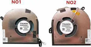 Aomoproing Gpu and Cpu cooling fan for Dell XPS 15 9500 009RK6 09RK6 0DJH35 DJH35