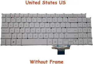 Aomoproing  US Keyboard For 15Z950 15U560 SG-80100-XUA SN5844 AEW73609802 English White color