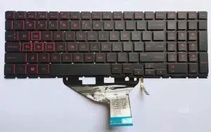 Aomoproing  replacement keyboard for HP omen 15-DH 15-DH002NR 15-DH001 15-DH0161TX US BACKLIT