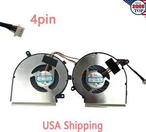 Aomoproing Gpu and Cpu cooling fan for MSI GL62M 7RD 7RDX GL62M 7REX 7RFX 4 PIN