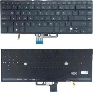 Aomoproing Keyboard for ASUS ZenBook U5100U UX530UX UX530 U5100 Black US Backlit