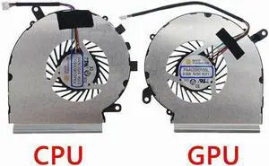 Aomoproing Gpu and Cpu cooling fan for MSI GE62VR GL62VR GP62VR GL62M GV62 GP62MVR 4 Pin LR