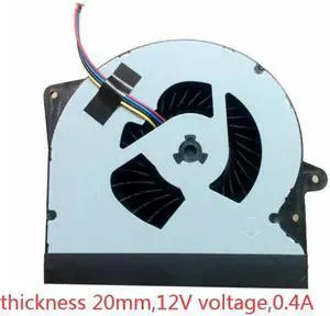 Aomoproing CPU cooling fan for ASUS G751 G751J G751JT G751JZ G751JY DC 12V voltage 0.4A thickness 20mm