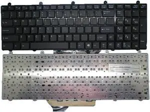 Aomoproing  NO Backlit US Keyboard For MSI GT60 GT70 V143422Black color2 S1N-3EUS219-SA0 16F3 English