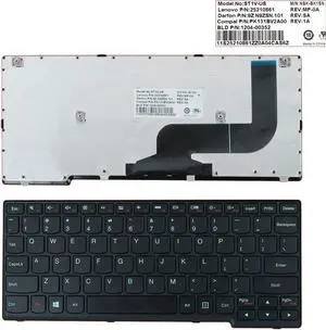 Aomoproing  Keyboard for LENOVO YOGA 11S BLACK FRAME BLACK(For Win8) US