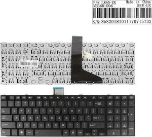 Aomoproing  Keyboard for TOSHIBA L850 GLOSSY FRAME BLACK US