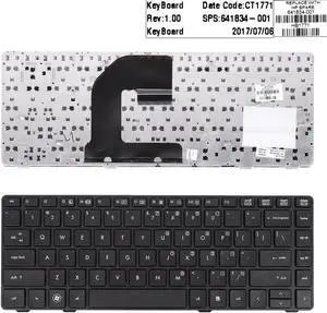 Aomoproing  US Keyboard for HP EliteBook 8460P Black Frame Black With Piont Stick 635769 001
