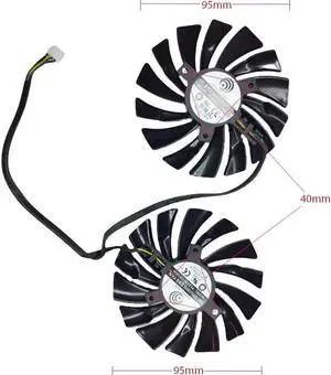 Aomoproing GPU cooling fan for MSI GTX 1060 970 980 PLD10010S12H