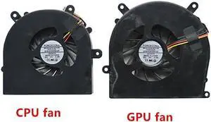 Aomoproing Gpu and Cpu cooling fan for Clevo P151SM P150SM P170 P370 X611 X511 X711 X811 X911