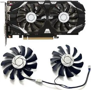 Aomoproing cooling fan for 1 Pair Replacement MSI GTX1050ti 1050 4GT OC 2G/4G Aomoproing cooling fan for 1 Pair Replacement MSI GTX1050ti 1050 4GT OC 2G/4G