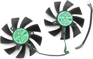 Aomoproing Cooling fan for XFX RX580 590 8G Black Wolf Edition Graphics Card