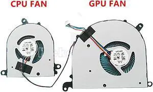 Aomoproing Gpu and Cpu cooling fan for MSI Modern PS63 8RC 8M MS-16S1 4 WIRE