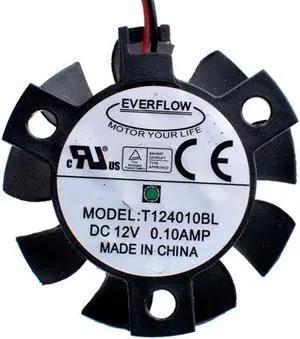 T124010BL diameter 37mm hole pitch 26mm 12V 0.10A dual ball router heat sink cooling fan