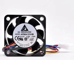AFB0412VHB 4cm 40mm fan 40x40x15mm DC12V 0.24A 4pin pwm control speed Cooling fan for router switch miniature chassis AFB0412VHB 4cm 40mm fan 40x40x15mm DC12V 0.24A 4pin pwm control speed Cooling fan for router switch miniature chassis