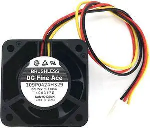 109P0424H329 DC24V 0.095A original Japan Sanyo SANYO 40 * 40 * 28 equipment fan 109P0424H329 DC24V 0.095A original Japan Sanyo SANYO 40 * 40 * 28 equipment fan
