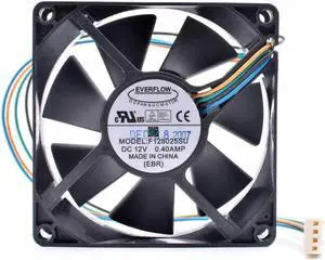 F128025SU 8cm 8025 80mm fan 12V 0.40A 4 lines pwm chassis CPU large air volume cooling fan