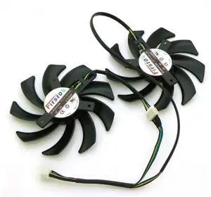 2pcs/lot FD7010H12S 12V 0.35A 4Pin 85mm VGA Fan for R9-370X/270/280/280X/285X Graphics Video Card Cooling Fan