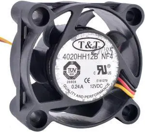 New 4020HH12B NF4 4cm 4020 40mm fan 12V 0.24A 3-wire belt monitoring speed double ball bearing large air volume cooling fan New 4020HH12B NF4 4cm 4020 40mm fan 12V 0.24A 3-wire belt monitoring speed double ball bearing large air volume cooling fan