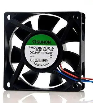 PMD2407PTB1-A 24V 70MM Fan 24V 4.3W 7CM 7025 3-Wire Inverter Cooling Fan