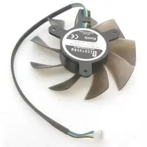 DC BRUSHLESS Fan GFY08010E12SPA 75mm 4Pin for RX580 8GB V1 MINI-ITX Graphics Card Cooling Fan
