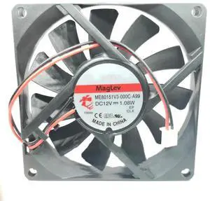DC12V 1.08W ME80151V3-000C-A99 8015 8cm 2-Wire Mute Cooling Fan