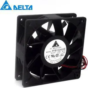 2pcs and PFB1224UHE 12CM 24V 2.40A inverter cooling fan violence Delta 120 * 120 * 38mm