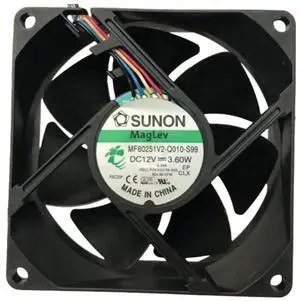 MF80251V2-Q010-S99 12V 3.60W 8025 Cooling Fan 80X80X25MM 4-Wire