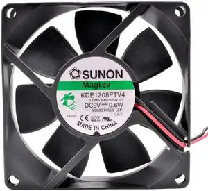 KDE1208PTV4 8cm 80mm fan 8025 80x80x25mm DC9V 0.6W Magnetic suspension bearing cooling fan