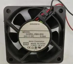 DC24V 0.09A 2408NL-05W-B50 6020 6cm 2-wire inverter cooling fan DC24V 0.09A 2408NL-05W-B50 6020 6cm 2-wire inverter cooling fan