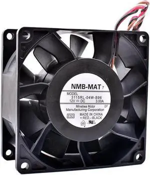 3115RL-04W-B96 8cm 8038 80mm fan 12V 3.00A High air volume PWM control speed cooling fan