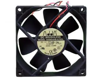 AD0824HB-A70GL 24V 0.16A 8025 Cooling Fan, 80X80X25MM 2-Wire