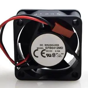DC12V 0.10A EFB0412MD 4020 4cm 2-wire double ball bearing inverter cooling fan DC12V 0.10A EFB0412MD 4020 4cm 2-wire double ball bearing inverter cooling fan