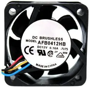 for AFB0412HB 12V 0.16A 7000RPM 40X40X15MM 4-Wire Cooling Fan for AFB0412HB 12V 0.16A 7000RPM 40X40X15MM 4-Wire Cooling Fan