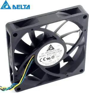 5pcs ! 8CM 80MM 8015 8*8*1.5CM 80*80*15MM 12V 0.5A 4-wire PWM Fan EFC0812DB Cooling fan