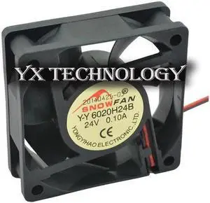 New YY6020H24B 24V 0.10A 6020 pairs of ball bearing cooling fan 6cm fan 60*60*20mm