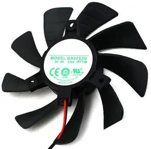2 Pin Graphics Card Cooling Fans Suitable forZOTAC GTX 1050 1050TI 4GB Mini Series Desktop GA92S2U 85mm 12V 0.45A 2Pin Video Card Cooler Fans GPU Fan