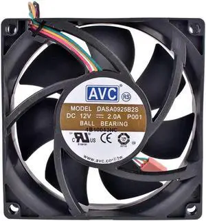 DASA0925B2S 9cm 90mm 92mm 9025 9225 92x92x25mm 12V 2.0A Double ball bearing air volume server cooling fan