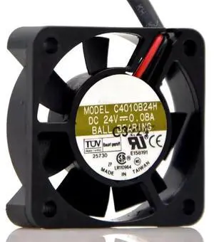 for C4010B24H 24V 0.08A 4CM 4010 Dual Ball Printer Inverter Cooling Fan