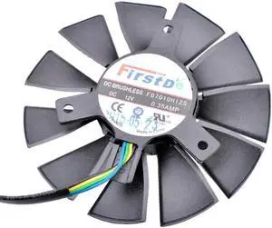 FD7010H12S new 12V 0.35A GTX950 GTX960 750TI graphics card cooling fan