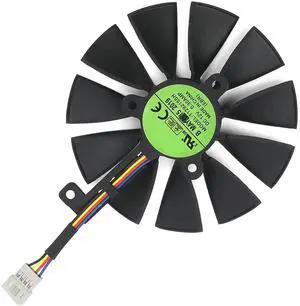Graphics Card Cooling Fan Replacement forASUS ROG Strix RTX 2060 2060 Super 2070 Gaming Series T129215SH T129215SL 87mm 12V 0.50A 7Pin Video Card Cooler Fans GPU Fan (Fan-A)
