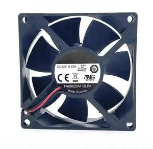 for FA08025M12LPA 8025 12V 0.45A 4-Wire Temperature Controlled Cooling Fan 8cm for FA08025M12LPA 8025 12V 0.45A 4-Wire Temperature Controlled Cooling Fan 8cm