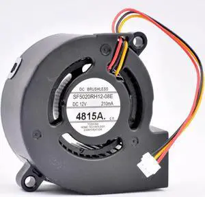 SF5020RH12-08E 50x50x20mm 50mm blower DC12V 210MA Turbo blower cooling fan suitable for projectors and retrofit cooling SF5020RH12-08E 50x50x20mm 50mm blower DC12V 210MA Turbo blower cooling fan suitable for projectors and retrofit cooling