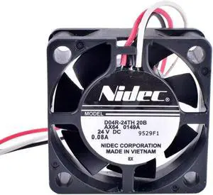 D04R-24TH 20B 4015 4cm 40x40x15mm 24V 0.08A Three-wire inverter cooling fan