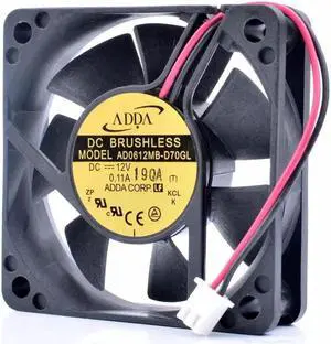 AD0612MB-D70GL 6cm 6015 12V 0.11A 2pin power charger silent cooling fan