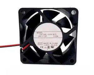 for 2410ML-05W-B70 6025 6CM 24V 0.25A Two-Wire Ball Cooling Fan for 2410ML-05W-B70 6025 6CM 24V 0.25A Two-Wire Ball Cooling Fan