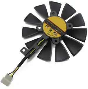 Graphics Card Cooling Fans Suitable forASUS RX470 Mini Dual RX480 Expedition RX570 580 Expedition GTX1060 1070 Dual GTX1060 1070 Series Desktop FDC10U12S9-C 87mm 12V 0.45A 4Pin (Fan-A)