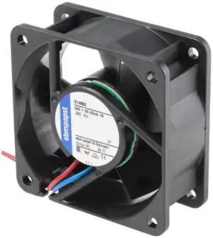 Ebmpapst 614NGL cooling fan size 60 x 60 x 25.4mm 64MA 1W 24 V DC Axial fan air flow 21m3/h 2500rpm