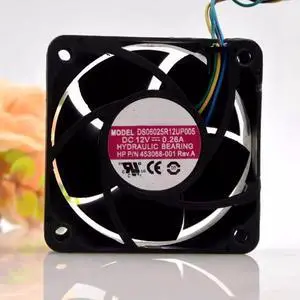for 6025 6CM DS06025R12UP005 12V 0.26A 4-Wire PWM Speed Controlled Silent Fan for 6025 6CM DS06025R12UP005 12V 0.26A 4-Wire PWM Speed Controlled Silent Fan