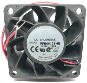 DC12V 1.20A FFB0612EHE 6038 6cm 2-Wire high air Volume Brute Force Cooling Fan DC12V 1.20A FFB0612EHE 6038 6cm 2-Wire high air Volume Brute Force Cooling Fan
